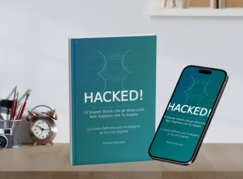 Copertina del libro Hacked di Antonio Marzullo